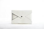 The Pochette — White Leather Clutch