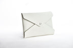 The Pochette — White Leather Clutch