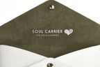 The Pochette — White Leather Clutch