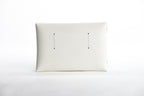 The Pochette — White Leather Clutch