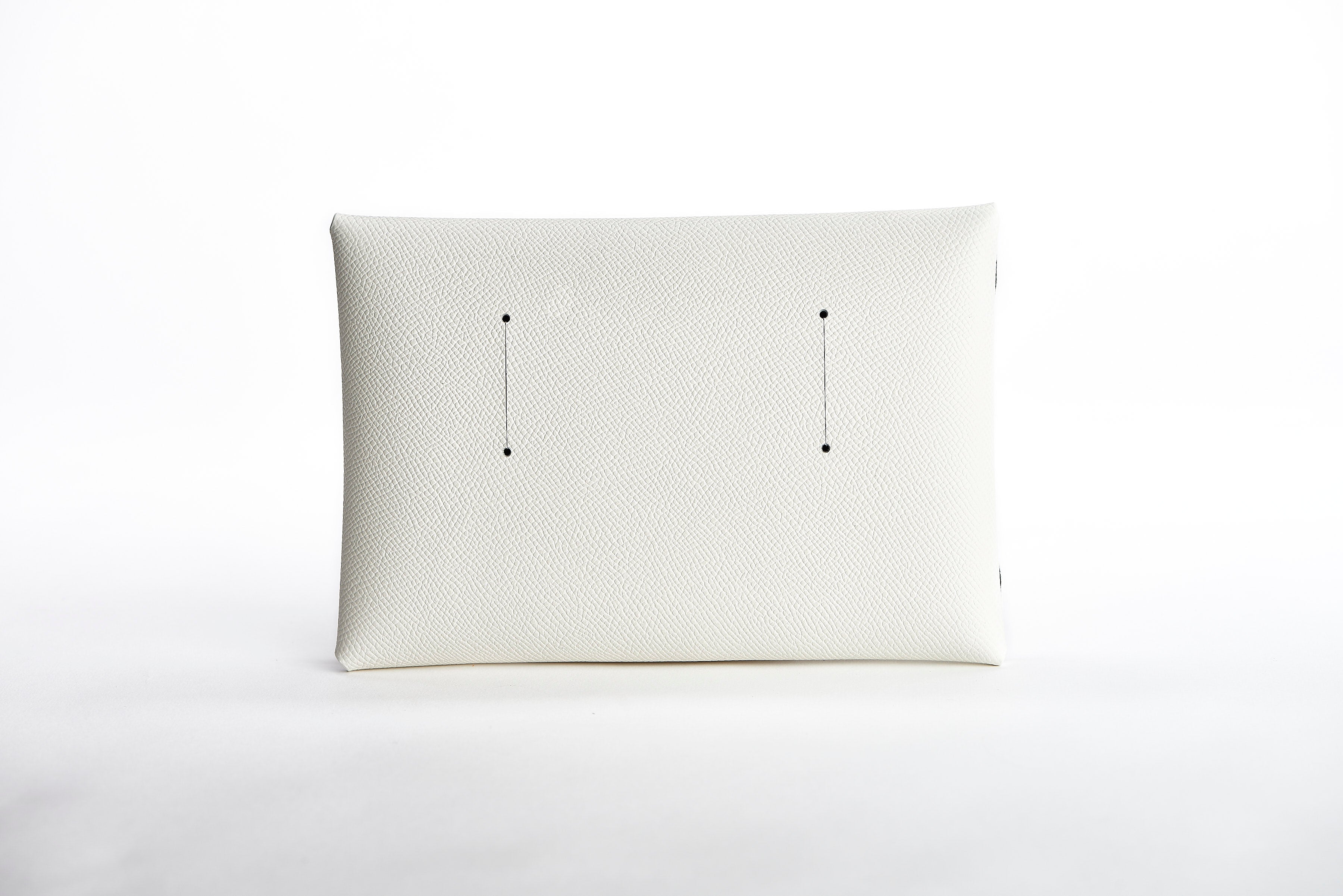 The Pochette — White Leather Clutch