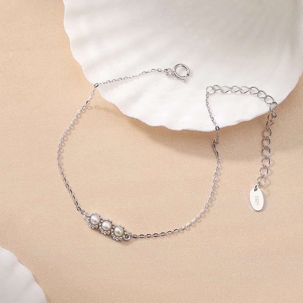 The Trio — Triple Pearl Bracelet