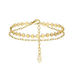 The Delphine — Layered Disc Bracelet