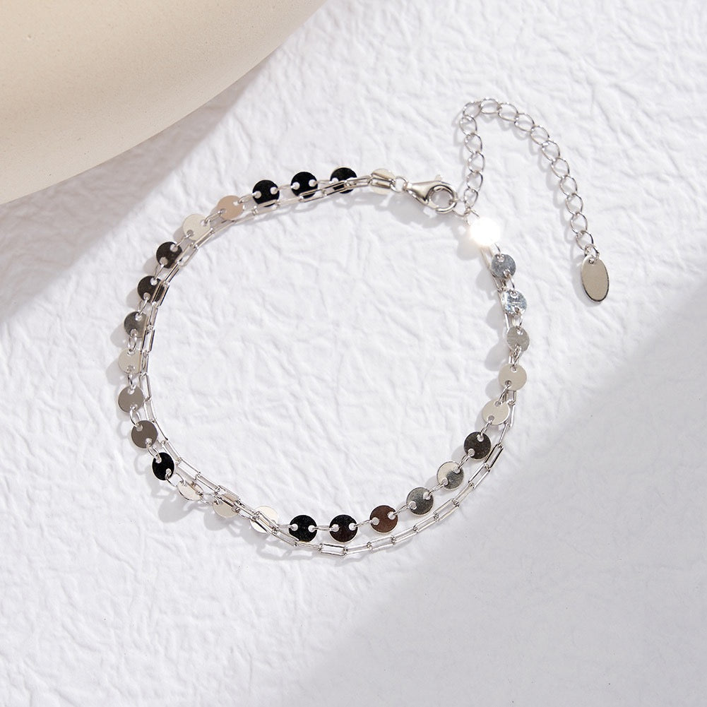 The Delphine — Layered Disc Bracelet