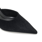 The Luna — Black Velvet Mule