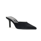 The Luna — Black Velvet Mule