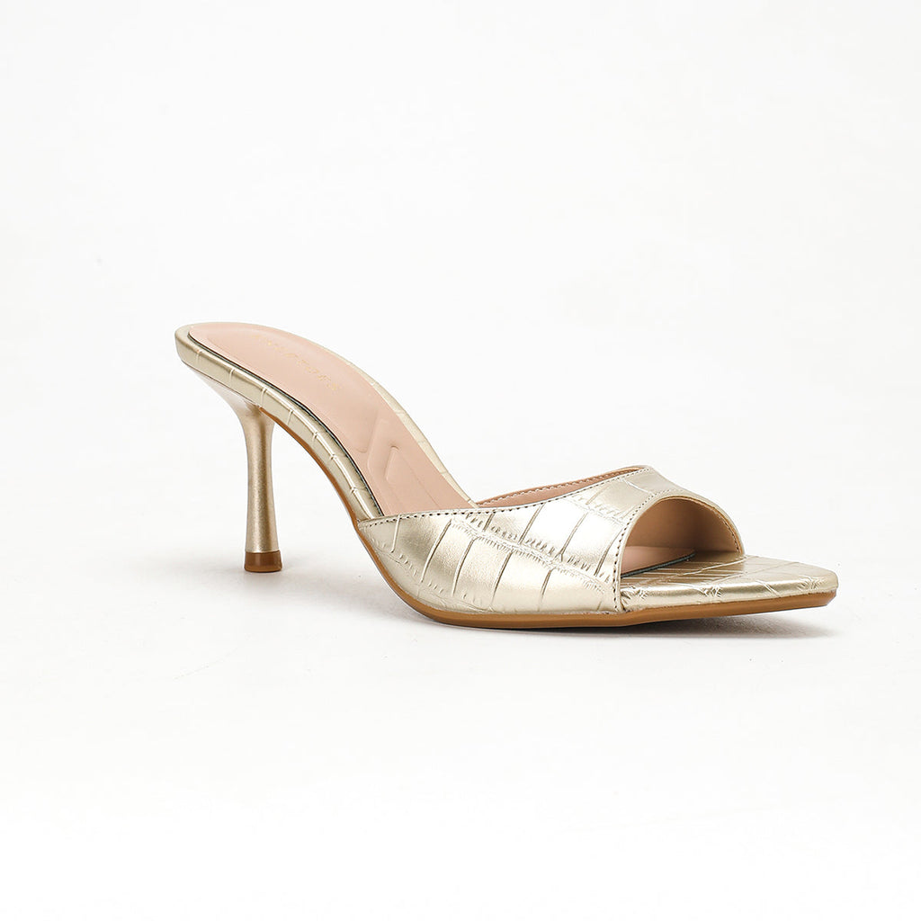 The Orlina — Gold Kitten Heel
