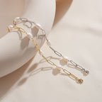 The Camille — Pearl Paperclip Bracelet