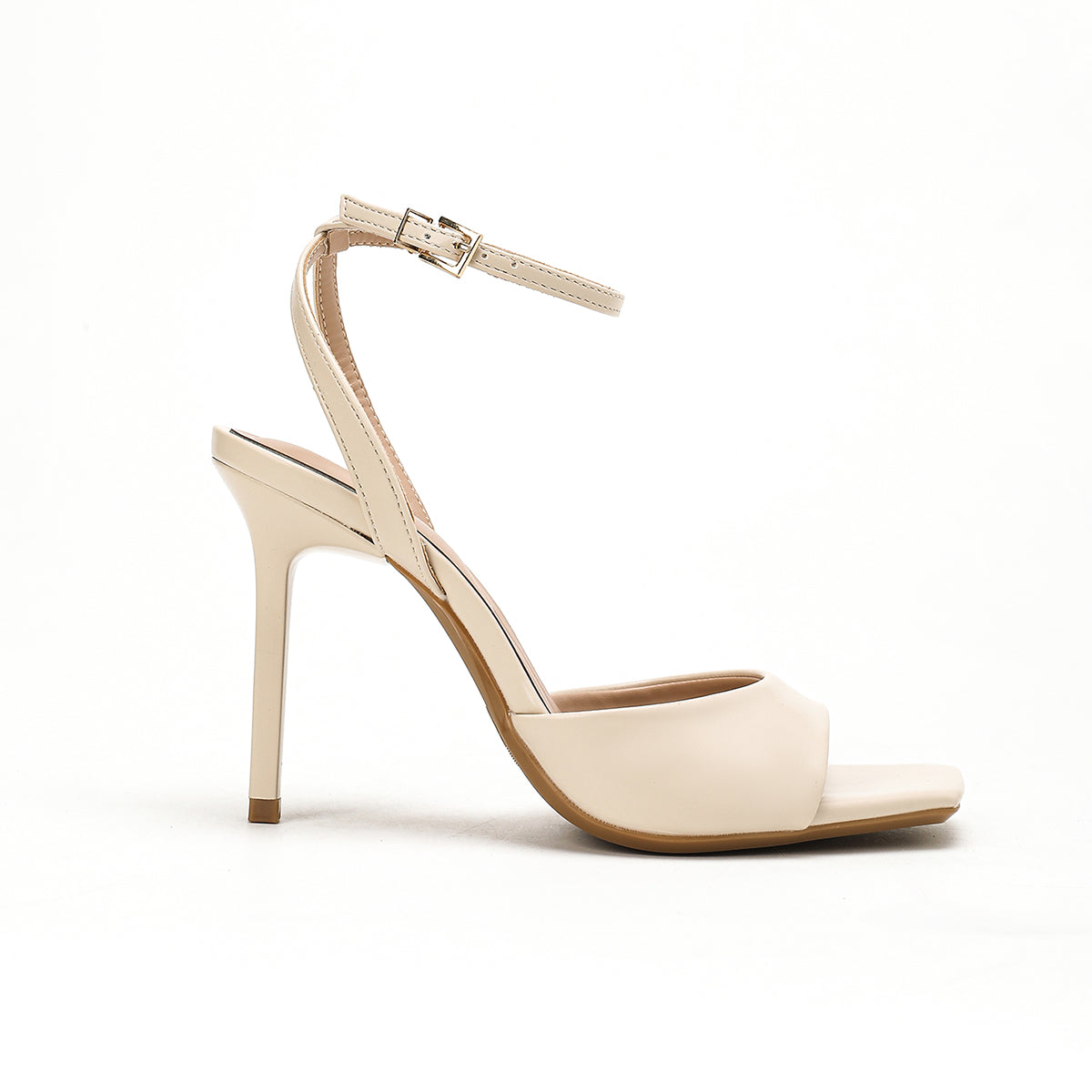The Casey — Nude Ankle Strap Heel