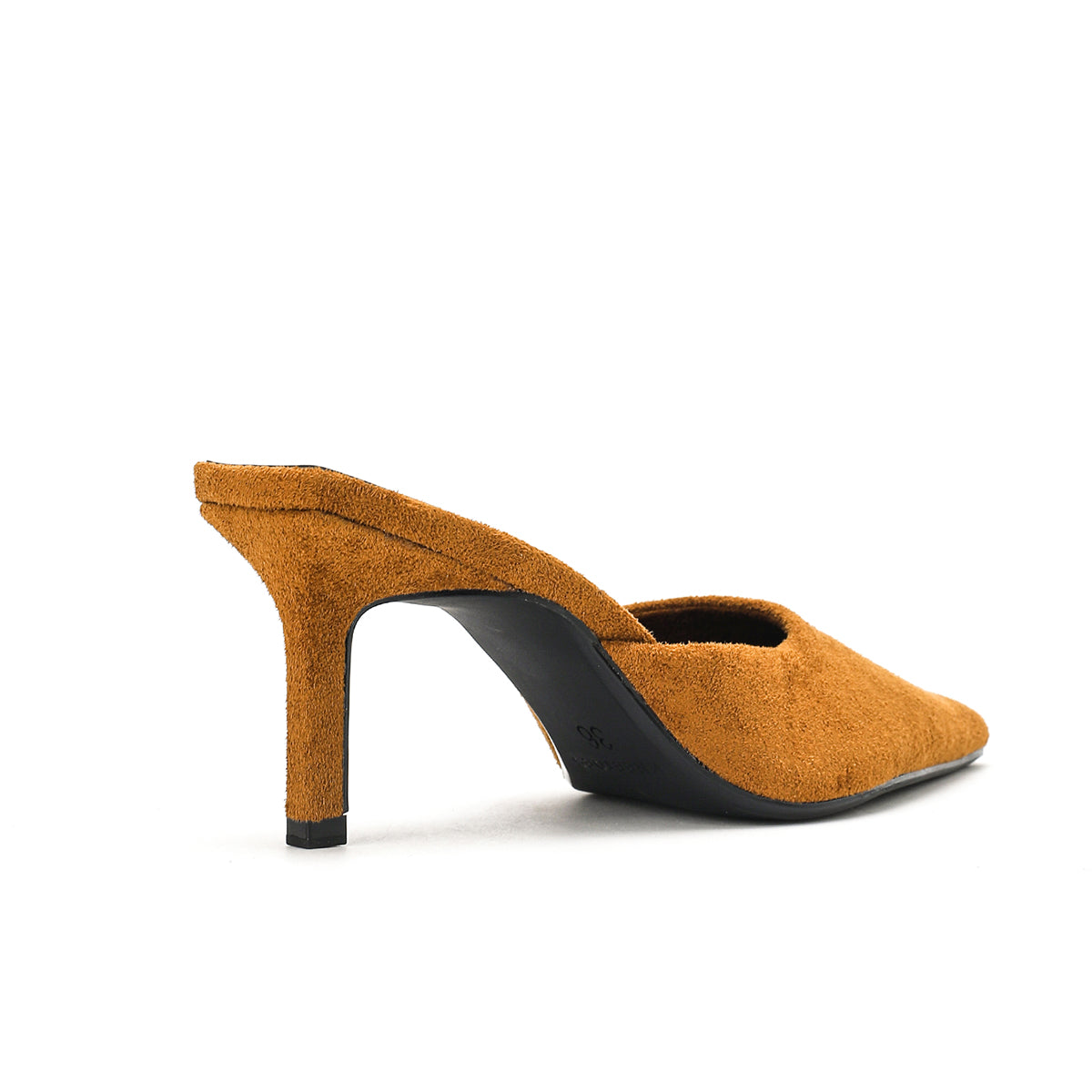 The Luna — Tan Velvet Mule