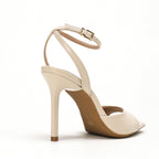 The Casey — Nude Ankle Strap Heel