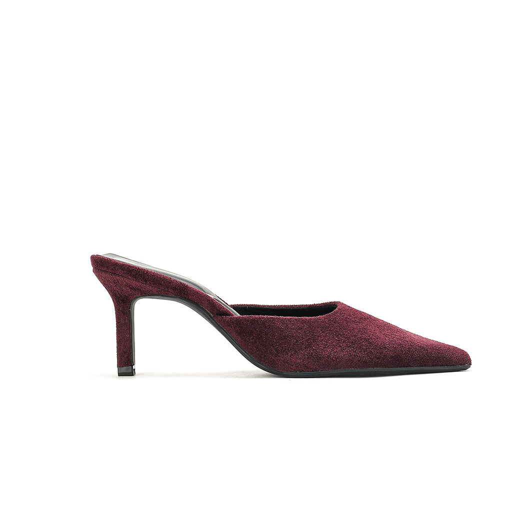 The Luna — Maroon Velvet Mule