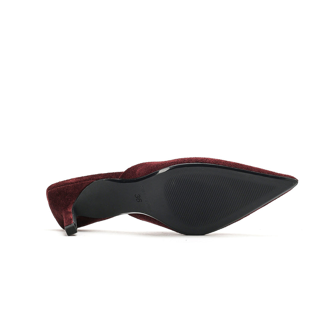 The Luna — Maroon Velvet Mule