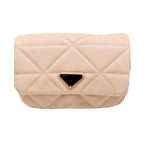 Faux Leather Rectangle Clutch Crossbody Bag