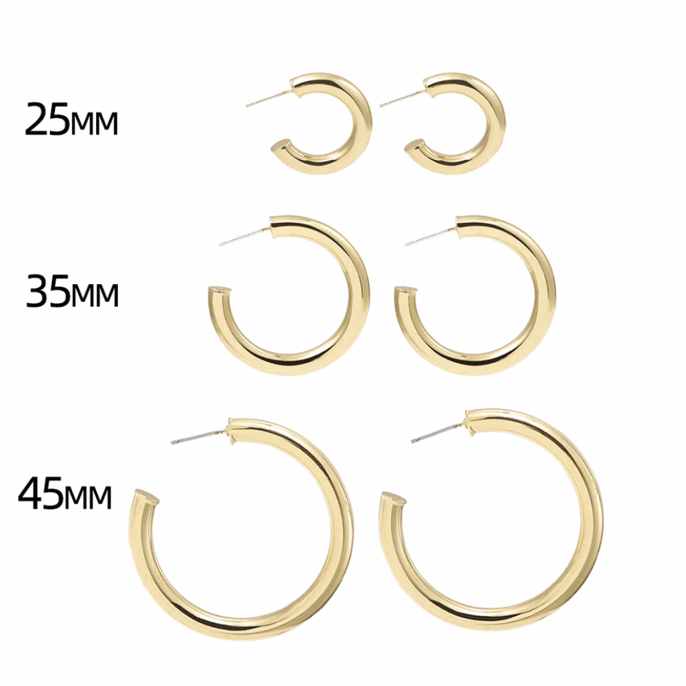 The Athéna — Bold Gold Hoops