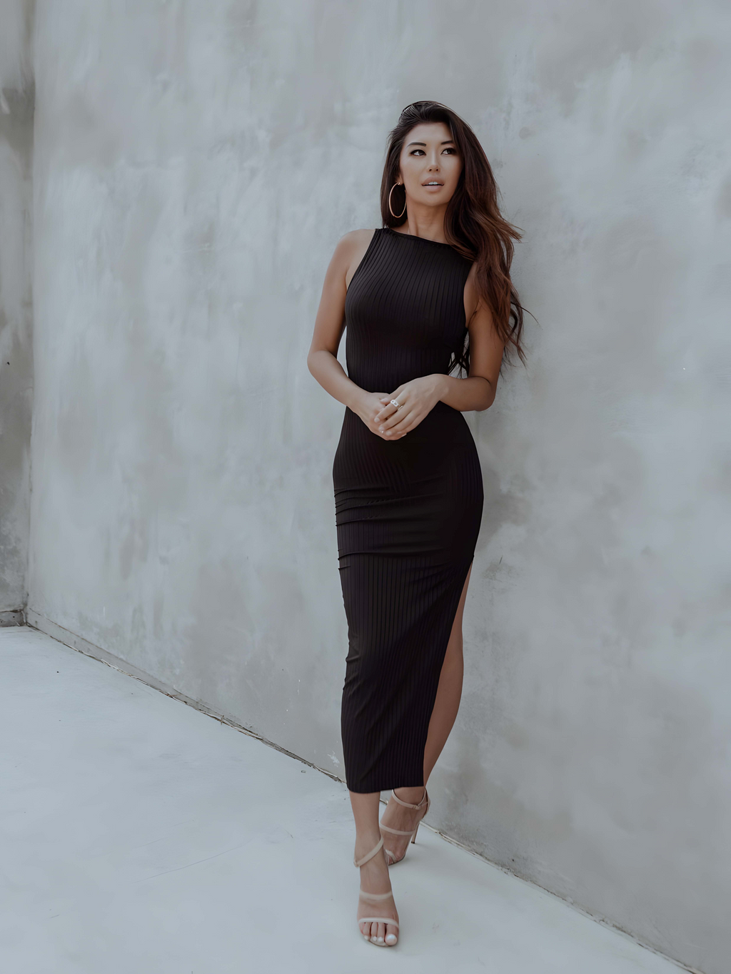 The Milan — Black Cut-Out Dress