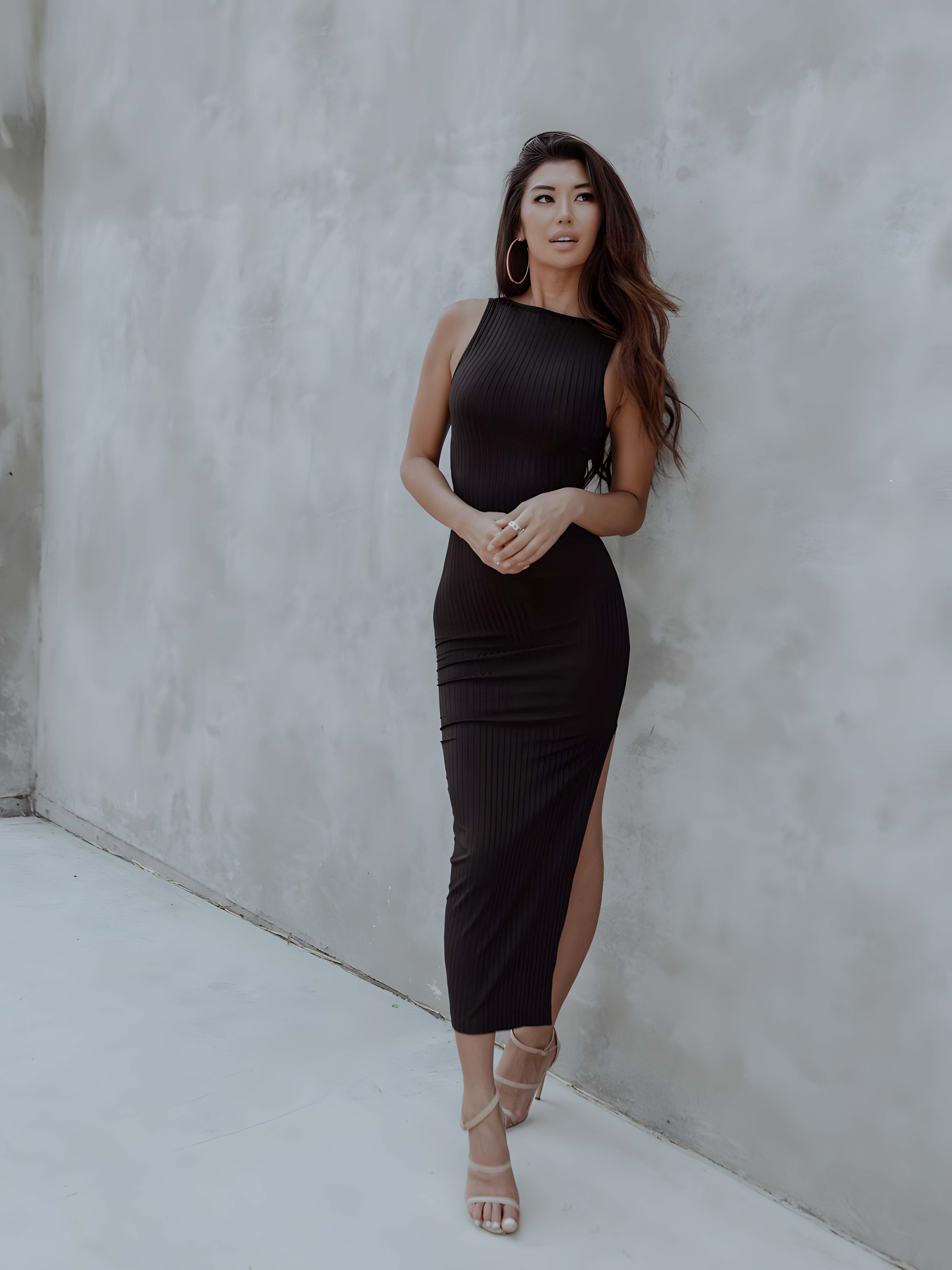 The Milan — Black Cut-Out Dress