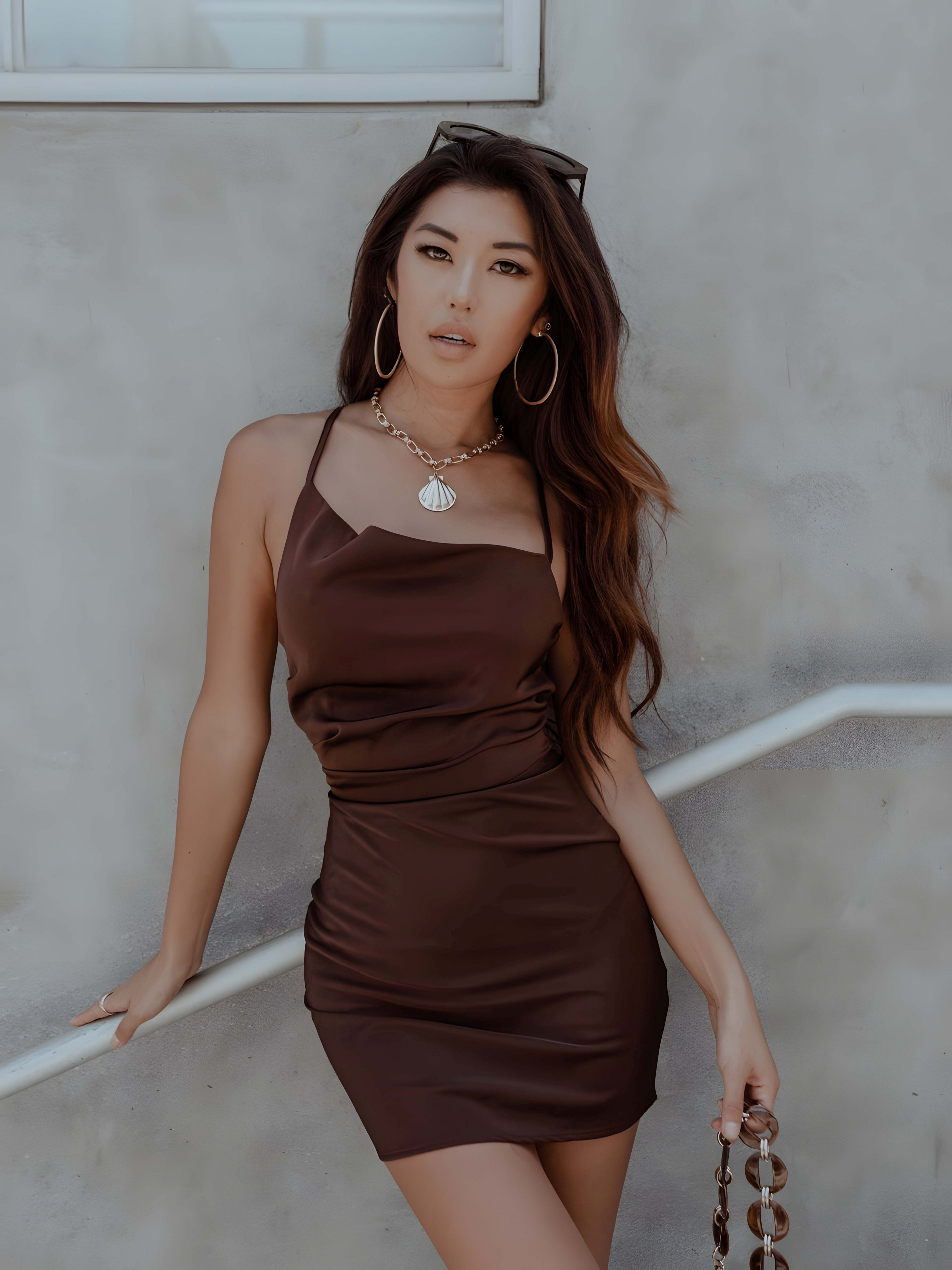 The Satin Evening — Chocolate Slip Dress