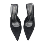 The Luna — Black Velvet Mule