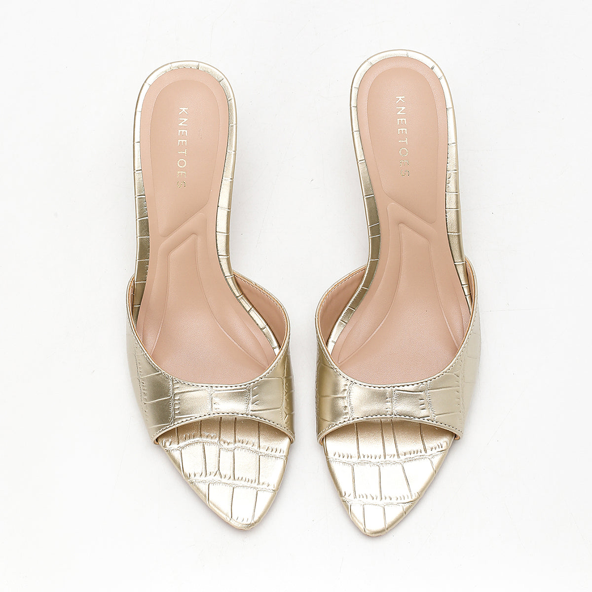The Orlina — Gold Kitten Heel
