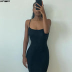 Satin Slip Maxi Dress | Backless Bodycon Evening Gown - Femstylo