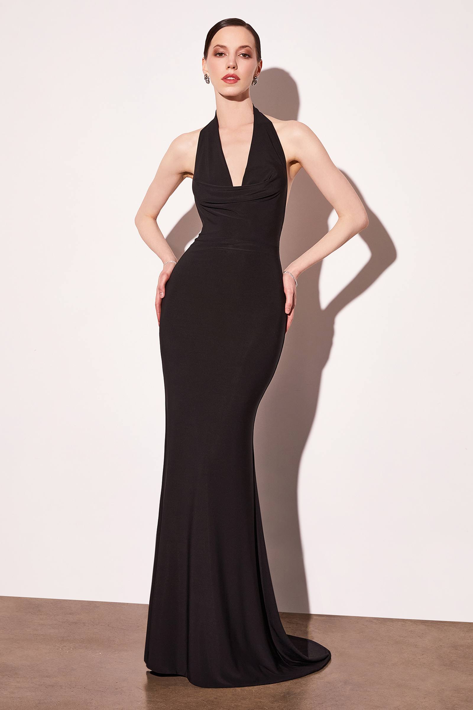 The Anaïs — Halter Open Back Gown