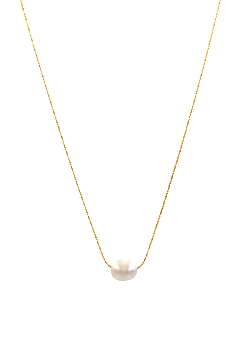 The Éléonore — Floating Pearl Necklace
