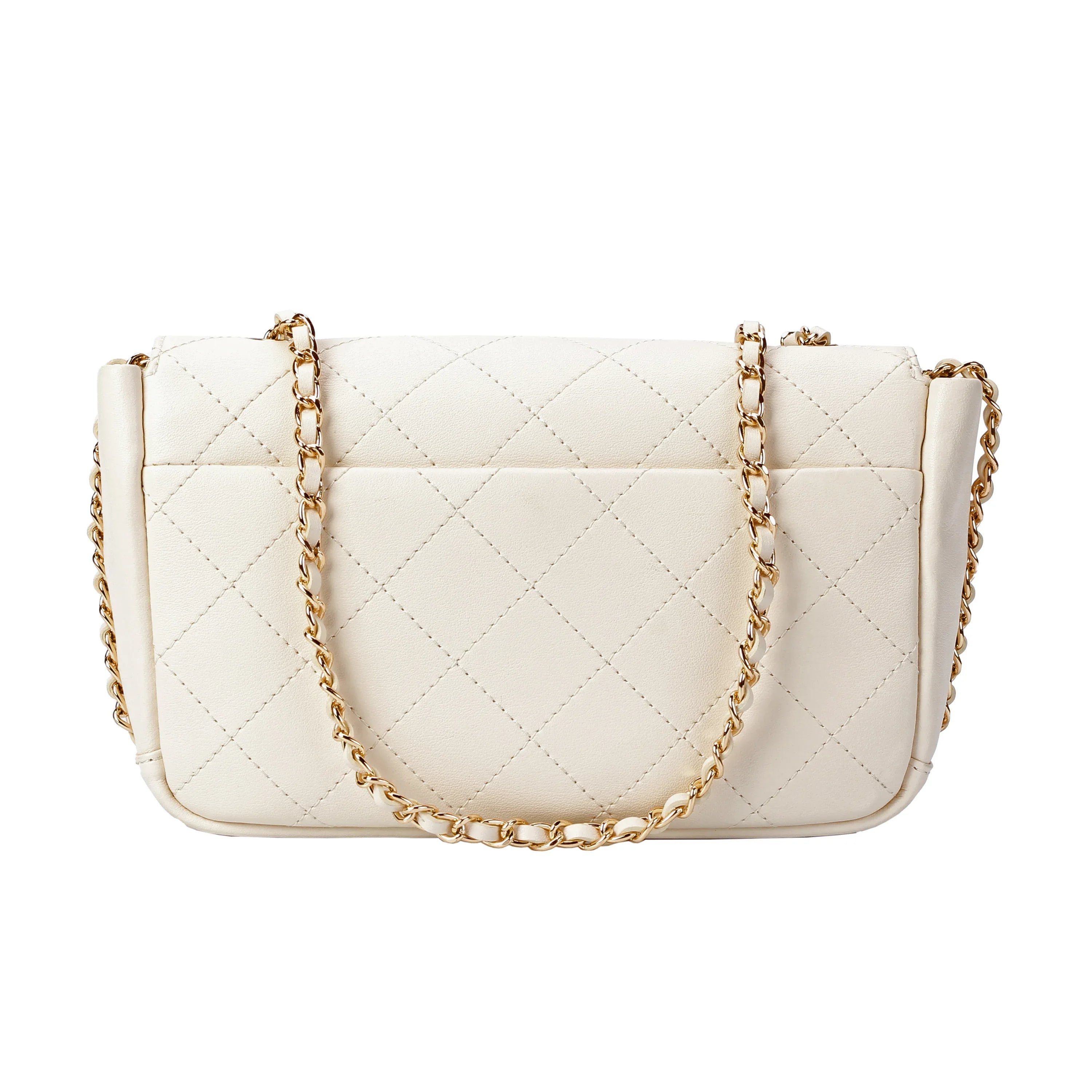 The Isabeau — Ivory Quilted Bag