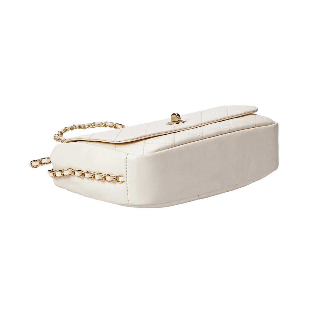 The Isabeau — Ivory Quilted Bag