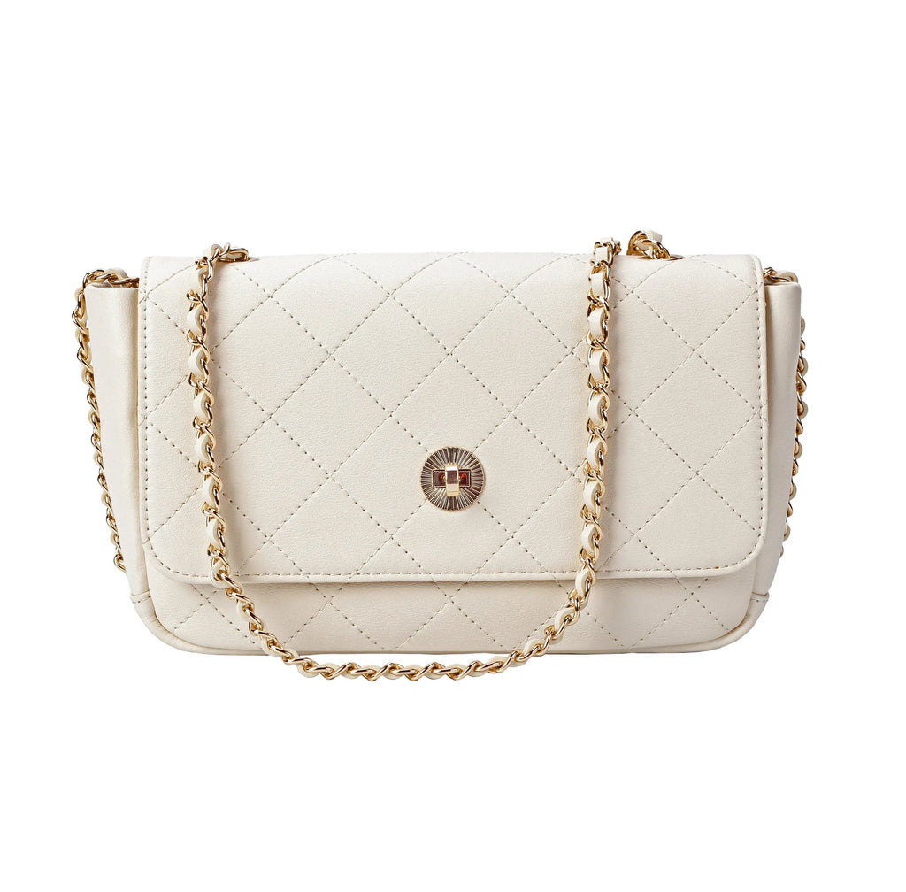 The Isabeau — Ivory Quilted Bag