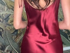 The Sofia — Satin Cowl Neck Midi